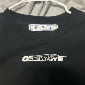 Off-White Black Tee with Logo